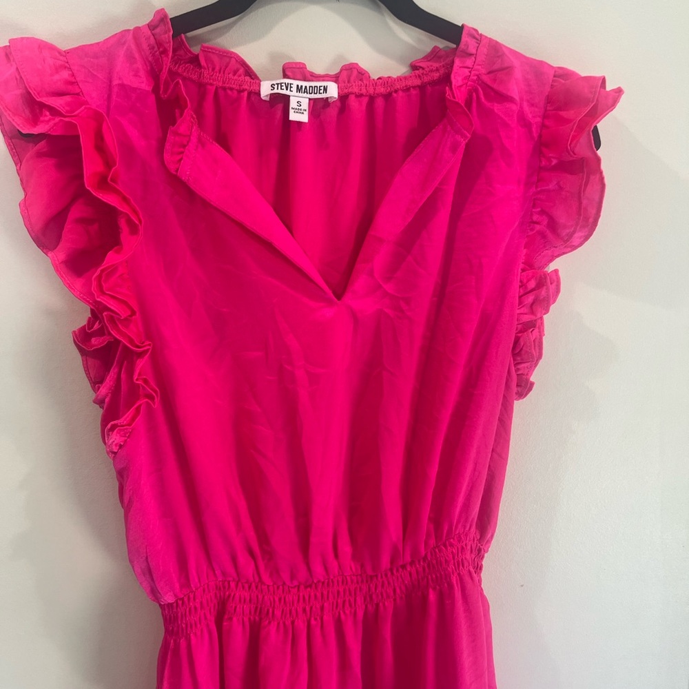 Steve Madden Vibrant Pink Dress - Picture 3 of 6